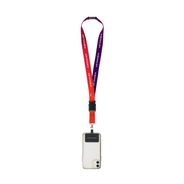 Logotrade promotional gift image of: Lanyard Promo Complete Sublimatie RPET 2 cm with Patch
